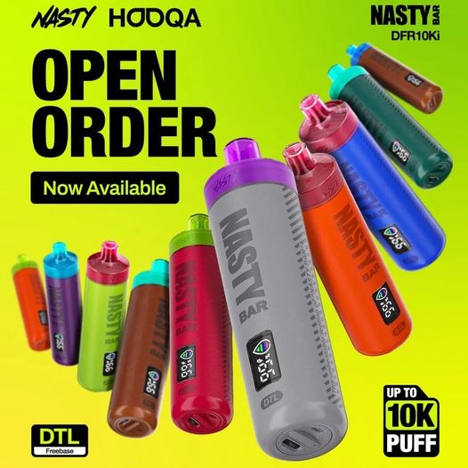 NASTY HOOQA DFR 10000 RECHARGEABLE DISPOSABLE