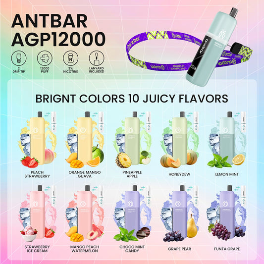 ANTBAR AGP 12000 RECHARGEABLE DISPOSABLE