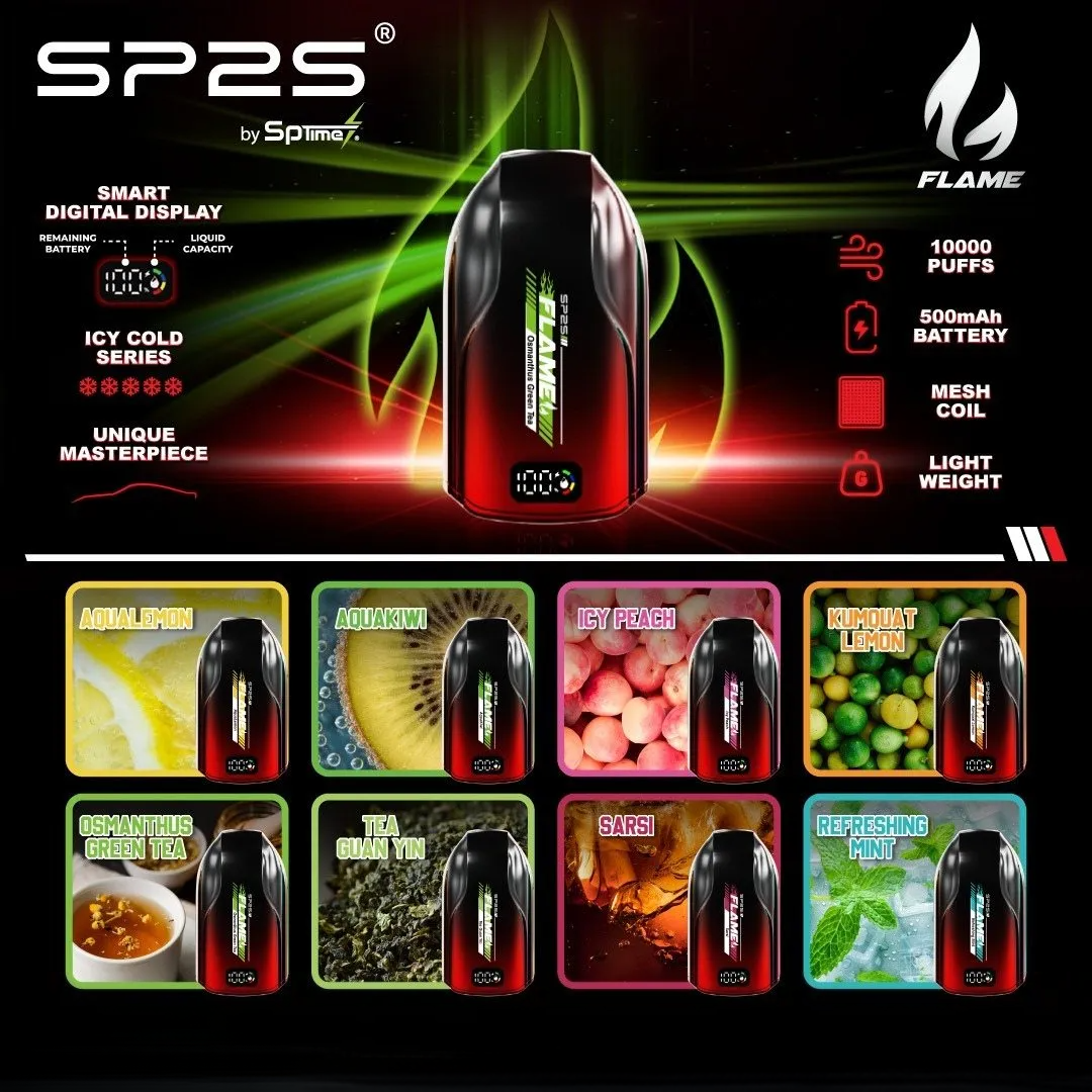 SP2S FLAME 10000 RECHARGEABLE DISPOSABLE