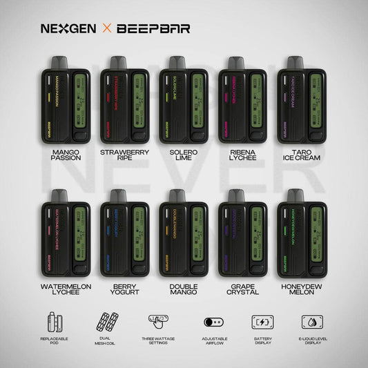 BEEPBAR BY NEXGEN 15000 RECHARGEABLE DISPOSABLE