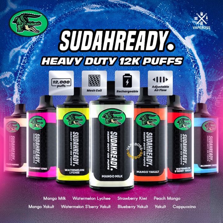 SUDAHREADY 12000 RECHARGEABLE DISPOSABLE