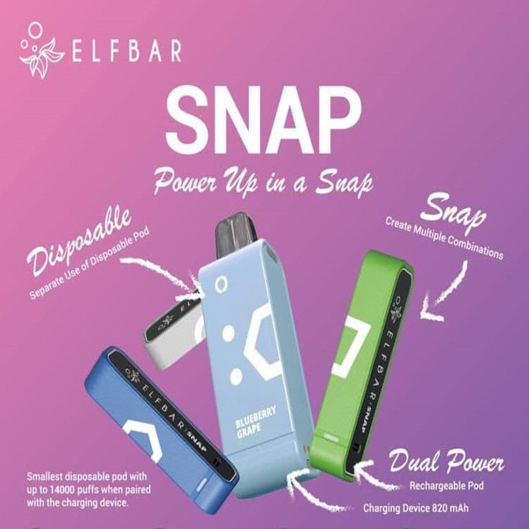 ELFBAR SNAP 14000 RECHARGEABLE DISPOSABLE