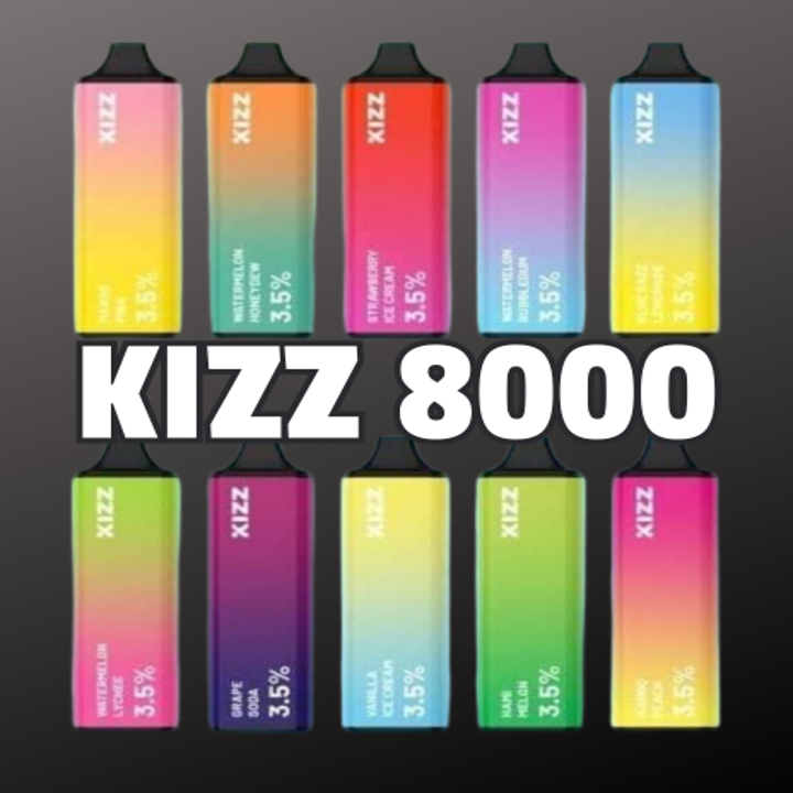 KIZZ 8000 RECHARGEABLE DISPOSABLE