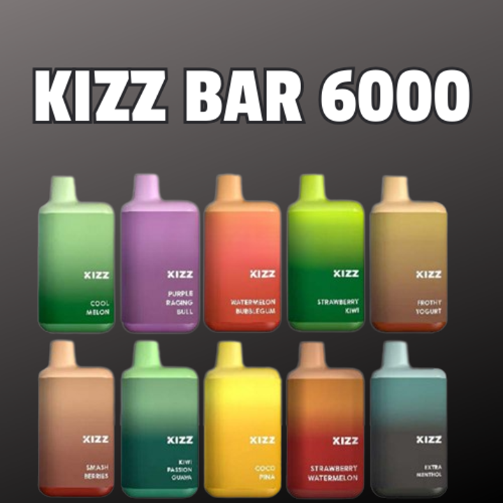 KIZZ BAR 6000 RECHARGEABLE DISPOSABLE