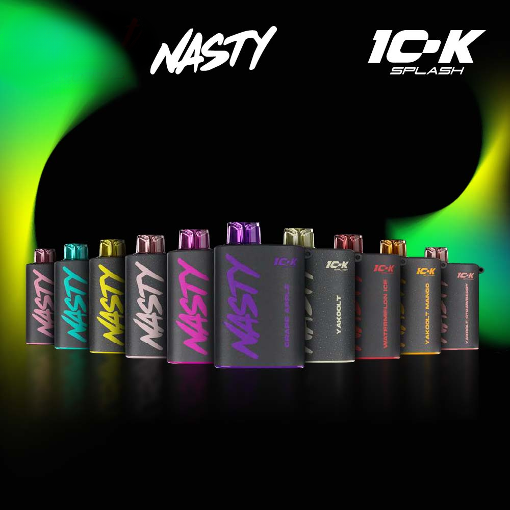 NASTY SPLASH 10,000 RECHARGEABLE DISPOSABLE