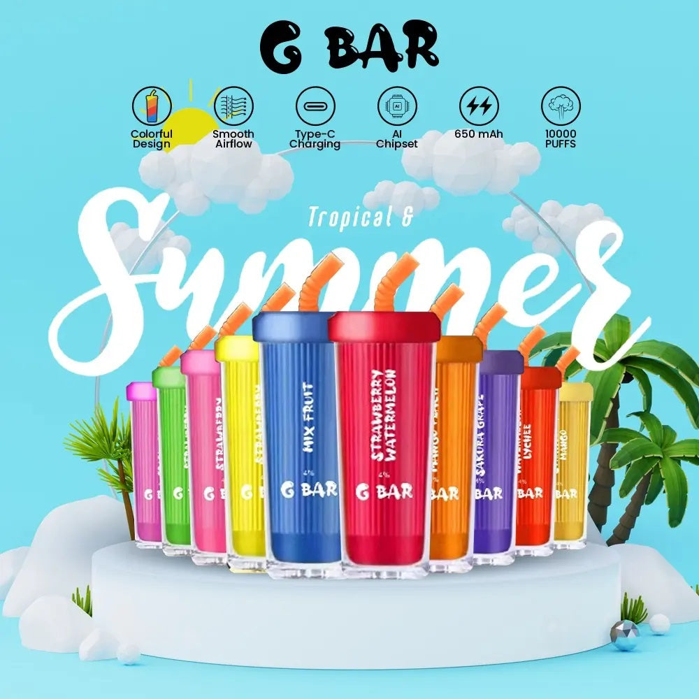 G BAR 10000 RECHARGEABLE DISPOSABLE