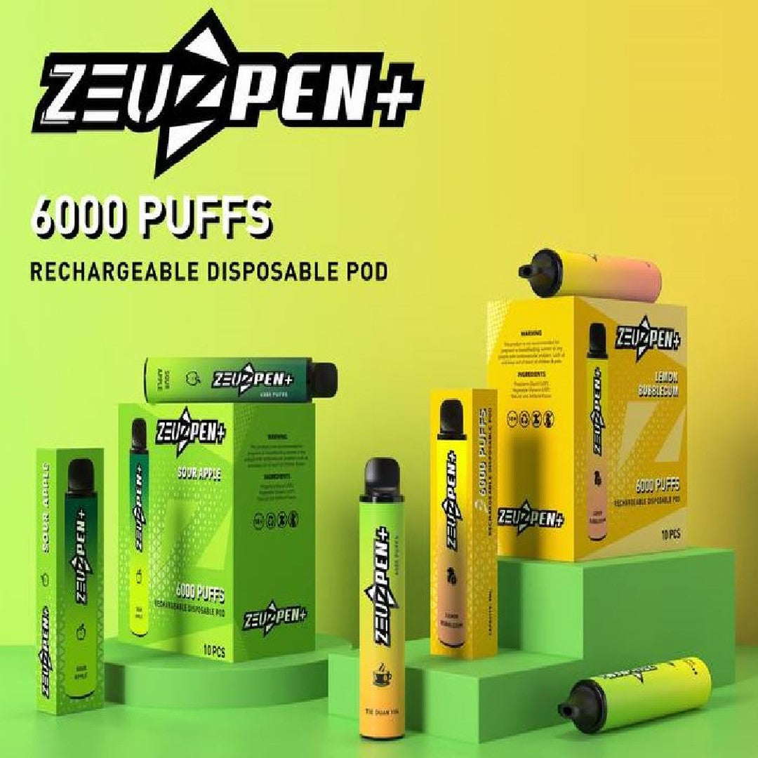 ZEUZ PEN 6000 RECHARGEABLE DISPOSABLE