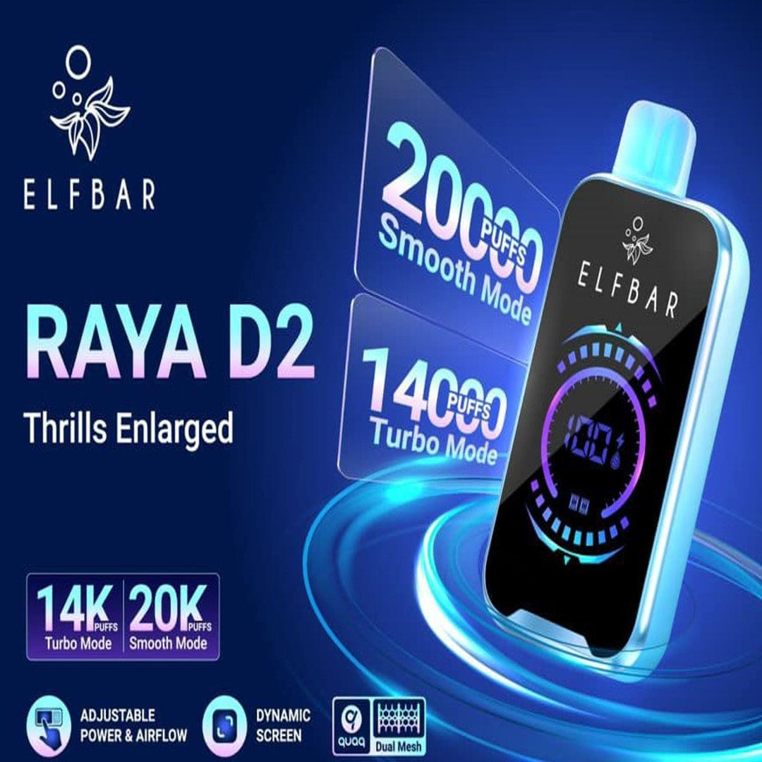 ELF BAR RAYA D2 20000 RECHARGEABLE DISPOSABLE