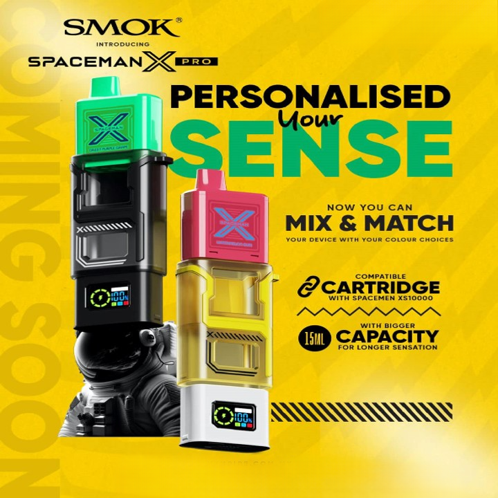 SMOKE SPACEMAN X RPO 15000 RECHARGEABLE DISPOSABLE