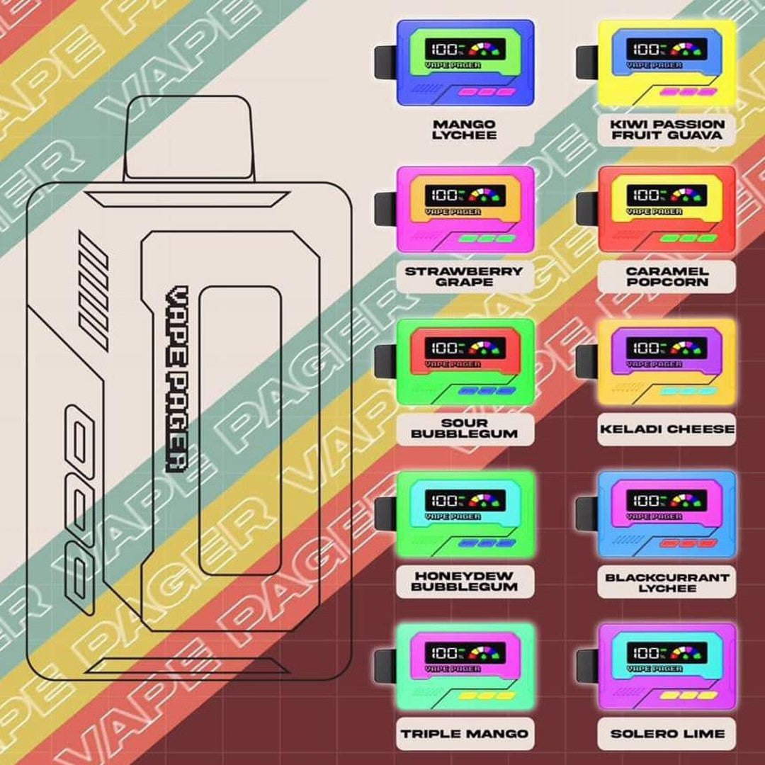 VAPE PAGER 13000 RECHARGEABLE DISPOSABLE