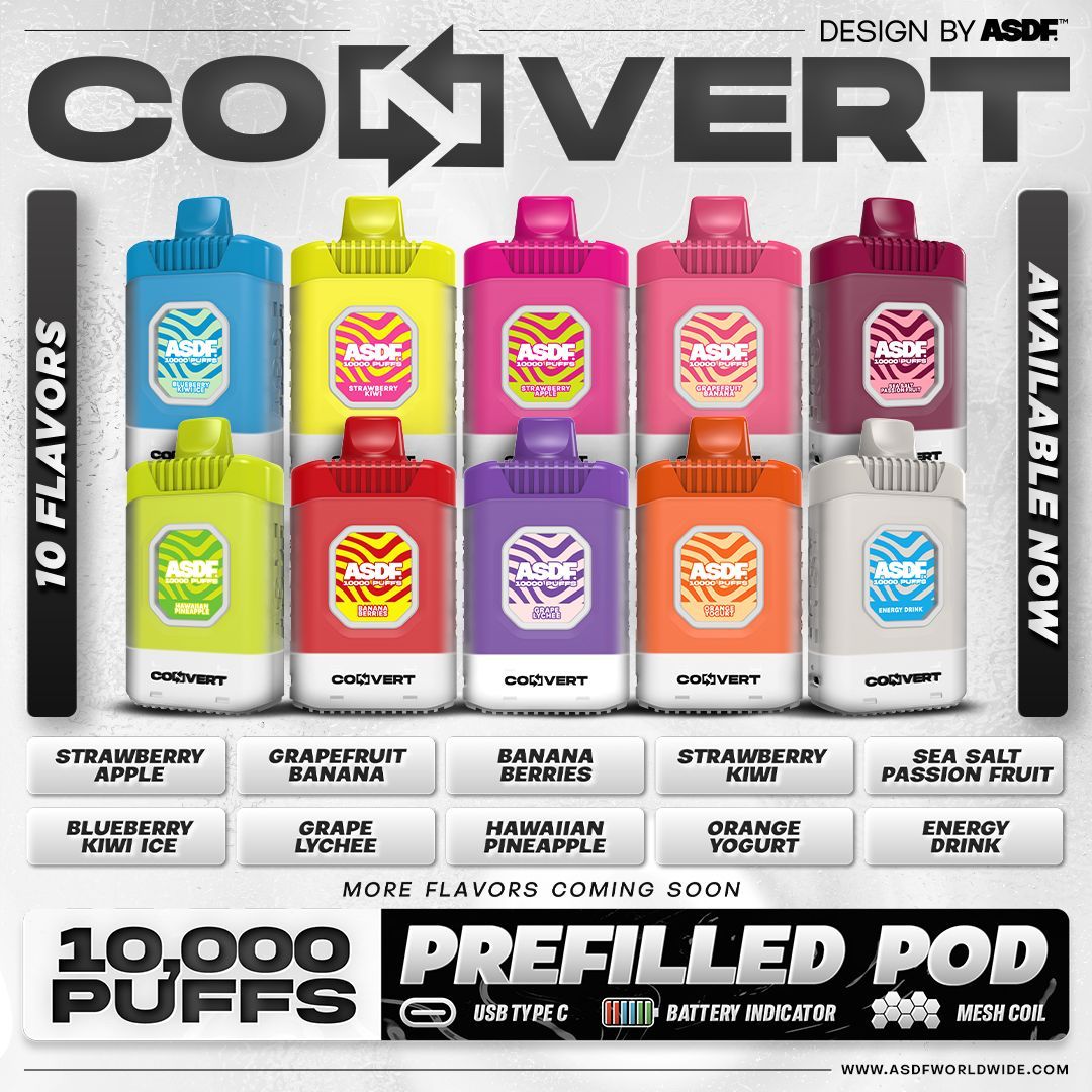 ASDF CONVERT 10,000 PREFILLED POD