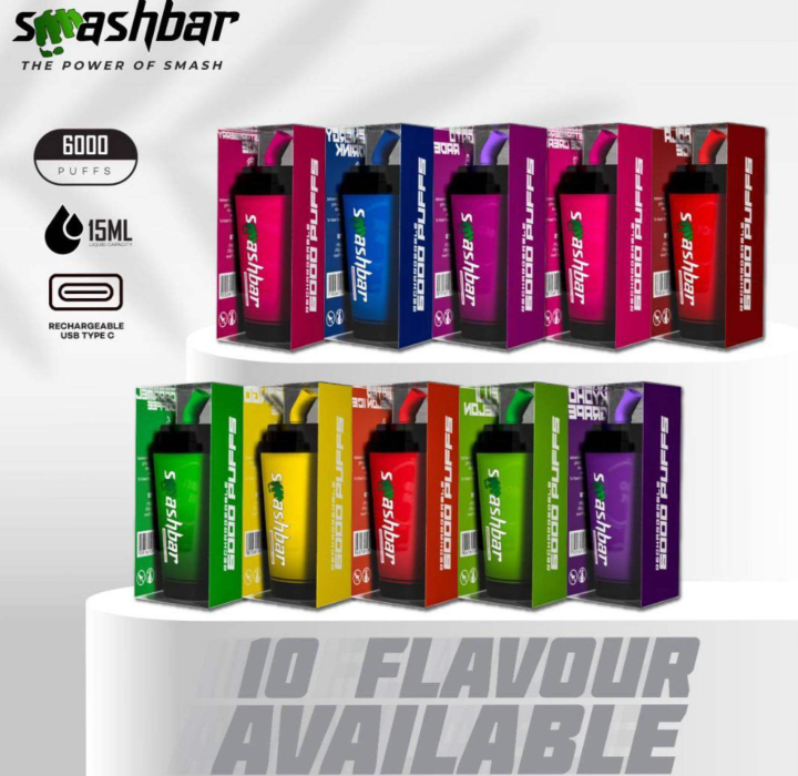 SMASHBAR 6000 RECHARGEABLE DISPOSABLE