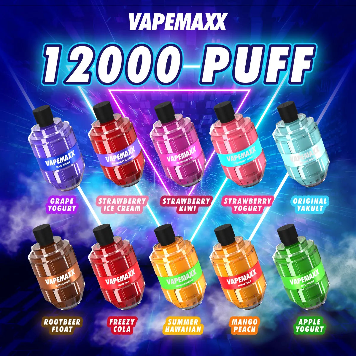 VAPEMAXX 12,000 RECHARGEABLE DISPOSABLE