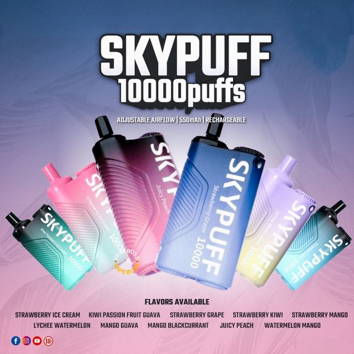 SKYPUFF 10,000 RECHARGEABLE DISPOSABLE